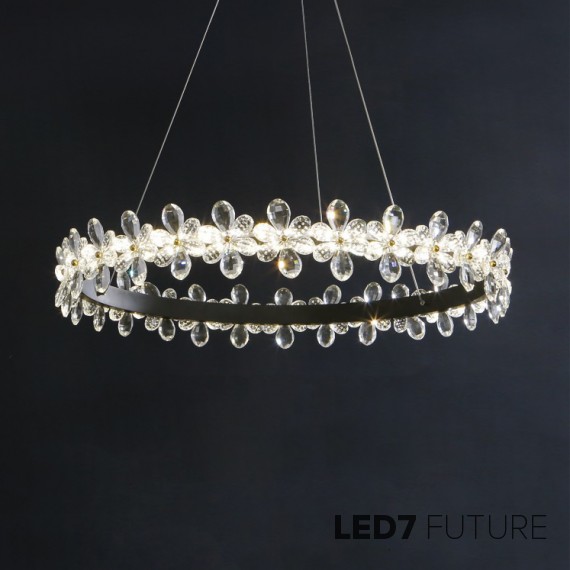 Loft Industry Modern - Flowers Dots Chandelier